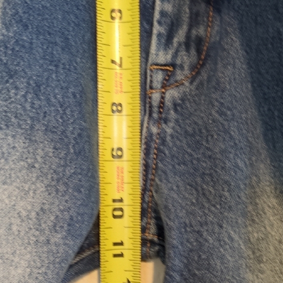 Blank NYC Two-Tone Straight Leg Jeans Bleach Light to Dark Blue Sz 24 - Picture 8 of 15